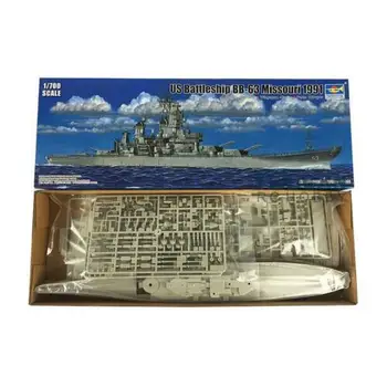 Trompetists 1/700 05705 USS Missouri Battleship BB-63 1991. GADA Modelis DIY Komplektu Karakuģis TH05368-SMT2