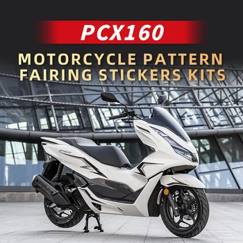 Izmanto HONDA PCX160 Motorcyle Modelis Aptecētājs, Uzlīmju Komplekti, Uzlīmēts Uz Ķermeņa Krāsa Daļas Platība Piederumi Apdares Uzlīmes