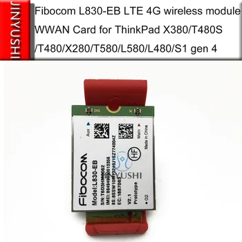L830-EB Fibocom M. 2 LTE 4G bezvadu modulis/WWAN Karti THINKPAD Jogas X380/T480S/T480/X280/T580/L580/L480/S1 gen 4/P52S