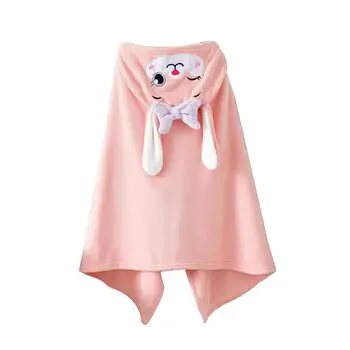 Zēni Meitenes Coral Fleece Peldmētelis Bērniem Kapuci Halāti Bērniem, Dzīvnieku Dvieļu Drēbes, Bērnu Sleepwear Bērnu halāti Soft