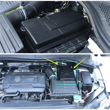 Auto Dzinēja Akumulatora nepievelk putekļus Negatīvs Elektrods, Ūdensizturīgs Pārsegs Melns, piemērots Volkswagen, VW Tiguan MK2 2016 - 2022 Piederumi
