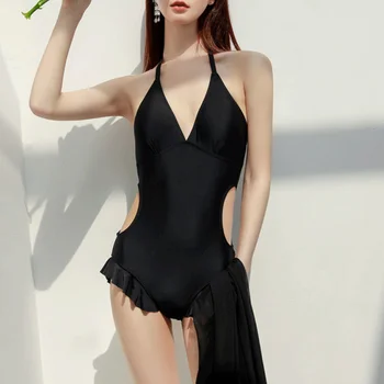 2023 Jaunu Sieviešu Apģērbu Sexy korejiešu Versija tīrtoņa Krāsu Backless Tērauda Turētājs ar Krūtīm Pad Seaside Beach Brīvdienas Bikini