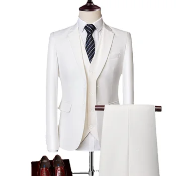 Vilnas Uzvalks Uzvalks Vīriešu Biznesa profesionāļiem Formālas Attire Biznesa Gadījuma Groomsman Līgavaiņa Kāzu Kleita