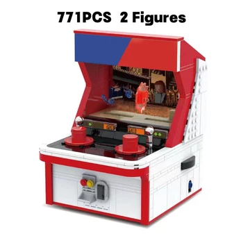 771PCS Arcade Spēli Mašīna Cīnītājiem Saderīgu IKONAS 10323 Modeli, Celtniecības Bloki, Montāžas Ķieģeļi Rotaļlieta Bērniem Dāvanas