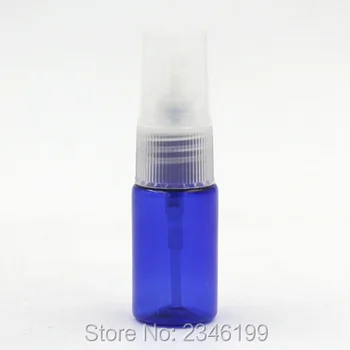 10ML Tukšs Blue Spray Pudele, Kosmētikas Iepakojuma Pudeles,Tukšas Mazās PET Plastmasas Pulverizators, Tvertne, Zila Pudele, 100gab/Daudz