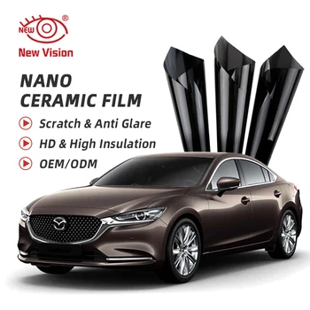 IR80% UV99% Nano Keramikas Filmu Automašīnas Sānu Logu Folijas Sauli Saules Super Kvalitāte Augsta Siltuma Izturīgs Aizsargs Uzlīme