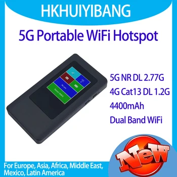 MTK 7nm MT6833 5G Modemu Mobilo Hotspot Ar Sim Kartes Dual Band WiFi AC1200 5G NR SA/VDI 4G LTE Cat13 Bezvadu Maršrutētājs, 4*4 MIMO