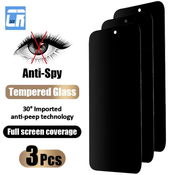 1-3Pcs Privacy Screen Protector For OnePlus Nord 3 2T CE, 3 2 Lite Anti-spiegu Filmu Ace 2V Pro 10T 10R 9RT 9R 8T 7T Rūdīts Stikls