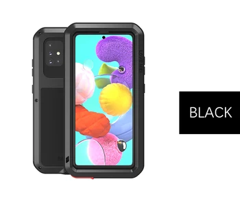 Spēcīgs Case For Samsung Galaxy A50 A51 A71 A20 A30 A70 A40S A41 A21 A42 A72 A70S A52Metal Bruņas lieljaudas Telefonu Gadījumā