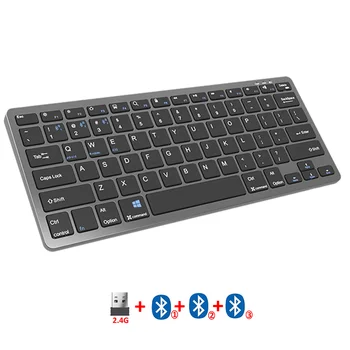 JOMAA 2.4 G Bluetooth Keyboard Mini multimediju Bezvadu Tastatūru, Peli Iestatīt ar Multi-ierīci, Spēļu Bluetooth Klaviatūras Peles