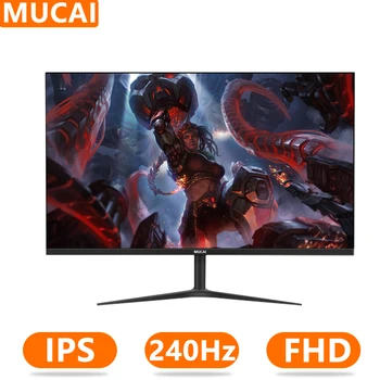 MUCAI 24 Collu Monitors, 240Hz LCD Displejs PC FHD IPS Darbvirsmas Spēlētājs Datora Ekrāna Plakano HDMI-saderīgam/DP/1920*1080