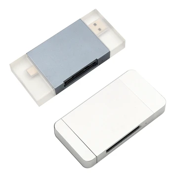 USB KF-express Tips C+USB Dual-Slot Atmiņas Karšu Lasītājs, USB 3.1 10Gbps KF-express Lasītājs Vienlaicīgi Lasīt 2 Kārtis