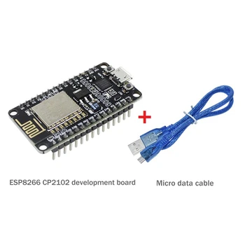 ESP8266 CP2102 Attīstības padomē +USB Kabelis, ESP-12E MCU ESP8266 Nodecu Llu V3 lietiskais Internets WIFI Attīstības Padome