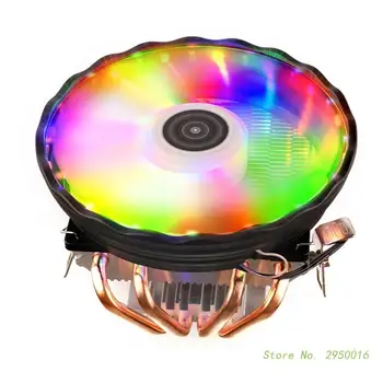 RGB CPU Procesora Dzesētāja 1151 1155 AM4 AM3 CPU Dzesēšanas Ventilatoru 2/4 Siltuma Caurules, PWM 4Pin PC Radiatoru RGB Ventilatoru Nomaiņa