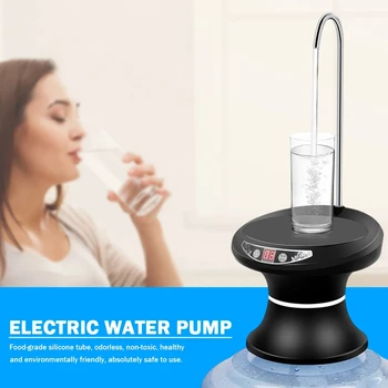 Elektriskā Renes Ūdens Padeves Sūkni, Automātiska Ūdens Pudeli Sūknis USB Uzlāde Ūdens Sūknis Viens Noklikšķiniet uz Automātiska Pārslēgšana Dzert PumpDispenser