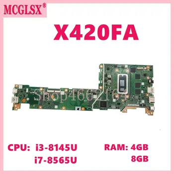 X420FA Ar i3-8145U i7-8565U CPU, 4GB 8GB-ATMIŅA Portatīvo datoru Mātesplati Par Asus X420 F420FA A420FA X420F X420FA Grāmatiņa Mainboard