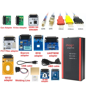 Jaunu V87 Iprog+ Galvenais Programmētājs Atbalsta IMMO Reset Iprog Pro Chip Tuning ar Pilnu Adapteris Multi-Funkciju, Automobiļu Diagnostikas Instrumenti