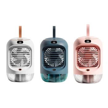 Aukstā Ūdens Mašīnu Rotējošo Mitrināšanas Aukstā Fan Mini Desktop Kratot Galvu, Ventilators, USB Uzlāde Nakts Gaisma Ventilators
