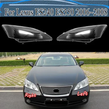 Par Lexus ES240 ES350 2006~2008 Caurspīdīgu Priekšējo Vāku Abažūrs Lukturi, Lampas Korpusa organiskā stikla Aizstāt Oriģinālo Objektīvu