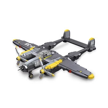 Otrā pasaules KARA Militāro Ieroču Gaisa kuģa Cīnītājs Plakne Modeli, Celtniecības Bloki Bomber 61046 Puzzle Izglītības Kolekcija Eksperti, Rotaļlietas, Dāvanas,