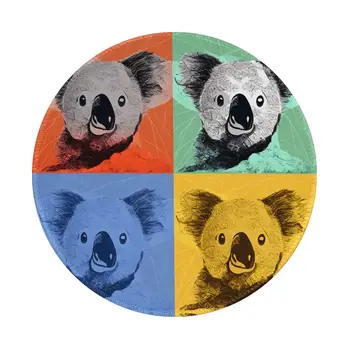 Koala Peles Paliktņa Pop Art Memes Stilu, Lēti Gumijas Peles Paliktnis Elkoņbalsti Mīkstu Attēlu Galda Peli Mat