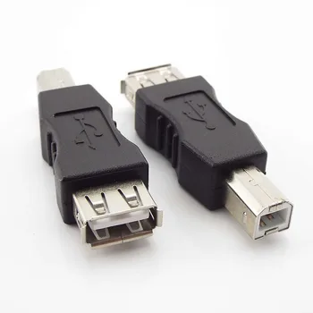 USB 2.0, A Tipa Sieviešu toType B Vīriešu Pārveidotāja Savienotāju Mazumtirdzniecības Porta Adapteris USB Printera Drukas ātrgaitas L1