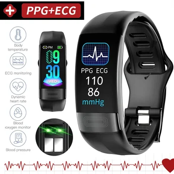2023NEW P12 EKG PPG Spo2 Smart Aproce Skatīties Veselība ECC Fitnesa Tracker Vīriešiem, Sievietēm Kaloriju asinsspiediens Smartwatch Patiesu