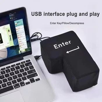 USB Enter Taustiņu, Ventilācijas Spilvens Mīksts Datora Pogu Atgriešanās Taustiņu, Biroji, Dekompresijas Spilvens Stress Atvieglojums, Rotaļlietu Vairumtirdzniecība