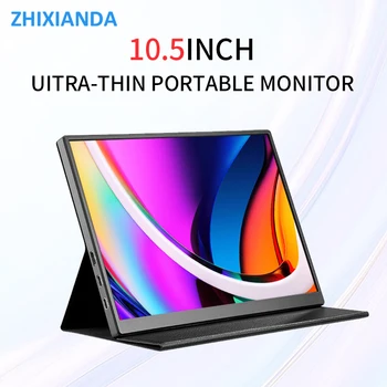 ZHIXIANDA10.5 Collu 1280P Ultravieglajiem Portatīvo Monitoru 100%sRGB 420Nits IPS Mobile Display Otrā Ekrāna DATORU, Klēpjdatoru, Xbox Slēdzis