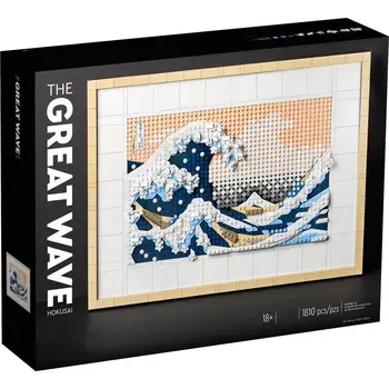 Lielo Viļņu 31208 Hokusai Zvaigžņotām Nakts Van Goga Mākslas Glezniecības Celtniecības Bloki, Ķieģeļi Komplekts Diy Modeli, Rotaļlietas, Dāvanu Zēns Meitene