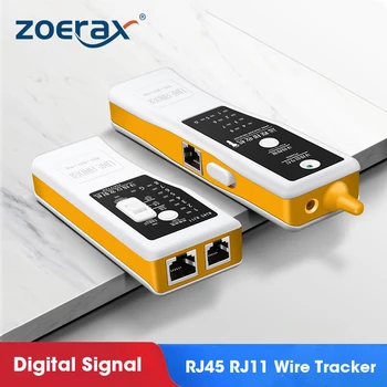 ZoeRax RJ11 RJ45 Cat5 Cat6 Telefona Vadu Tracker Digitālā Signāla Tracker Ethernet LAN Tīkla Kabeli Testeri Līnijas Meklētājs