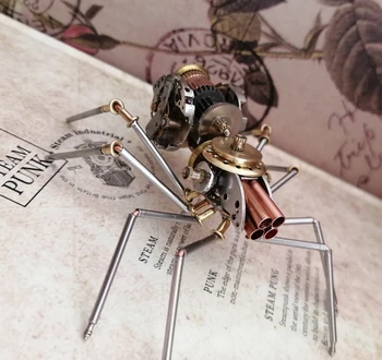 3D steampunk kukaiņu mehāniskās spider visas metāla tīrs roku darbs creative nelielu rokdarbu rotas - Gatavais Produkts