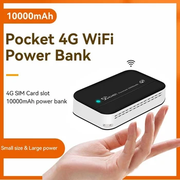 4G LTE Portatīvo Lādētāju Wifi 10000mAh Bezvadu Maršrutētāju Lādētāju PW100 Mobilais Jauda Banka Kabatas WiFi Mini Āra Ceļojumu Internetā