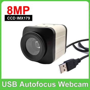 Kamera 8 MP 3264X2448 CCD IMX179 Autofokusu USB Rūpniecības Kamera Bez Objektīva Kropļojumu, UVC OTG PC Kameras Live Mācību Sanāksme