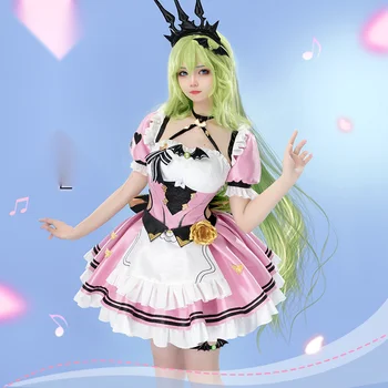 Anime Cosplay Spēle Honkai Ietekmes 3. Mobius Rozā Garām Tēma Kleita Meitene Lolita Svārki Galvassegu Comic Con Halloween Kostīmi Uzvalks