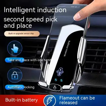 15W, Auto Bezvadu Lādētāju Magnētisko Auto Telefona Turētājs, kas Piemērots IPhone, Samsung, Huawei Infrasarkano Sensoru Ātrās Uzlādes Stacija