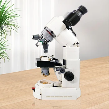 Gobricks KM Saliktā Mikroskopa Zinātnisko Pētījumu Celtniecības Bloku komplekts Mācību Eksperimentālās Mikroskopu, Ķieģeļu Rotaļlietas Bērniem Dāvanu