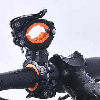 Velosipēdu Gaismas Turētājs Universal MTB Road Bike 360°Rotācija Mount Mount Velosipēds Priekšā Accessorie LED Lampas Turētājs Lukturīti Vadītājs G1J3