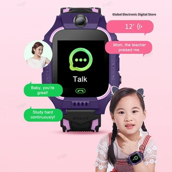Q19 Smart Skatīties Zvanu Ziņu Atgādinājums IP67 Waterproof Modes Silikona Lukturīti Bērniem Skatīties veikt SOS Bērnu Dāvanu