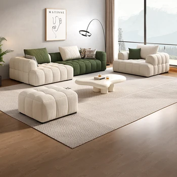 Mūsdienu Dzīvojamā Istaba Dīvāns-Gulta Modernā Modulis Dizainers Itālijas Luksusa Mīksto Slinks Sūklis Samta Dīvāns Dekoru Canape Salons Mēbeles