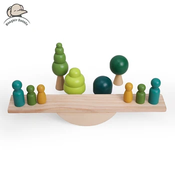 Mīklas Izglītības Spēle Montessori Bērnu Līdzsvara Baļķa Spēles Rotaļlietas Bērnu Ziemeļvalstīm Koka Celtniecības Bloki, Rotaļlietas Bērniem