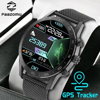 2023 Jaunu Smart Skatīties Vīrieši NFC Luksusa Biznesa Stila Sporta Pulksteņi GPS Tracker Fitnesa Rokassprādze Smartwatch par HUAWEI XIAOMI