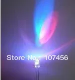 100gab 3mm RGB 7 krāsu Lēni flash LED gaismas diožu (LED) Jaunu ūdens, skaidrs, krāsains led