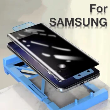 Samsung S22 S23 S20 S21 Ultra S10 S8 S9 Plus 10 sprādziendrošas Ekrāna Aizsargs, Stikla Aizsardzības ar Instalētu Komplekts