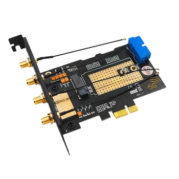L43D .2 Wifi Modulis - lai PCIE X1 / USB 3.0 Paplašināšanas Karti 4 Antenas SIM Slots