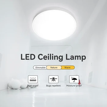 Moderna Spīdumu Griestu Lampa 220V LED Gaismas 18W/30W/40W/50W Ultrathin Stilīgs Gaismas ķermenis Guļamistaba, Virtuve, Dzīvojamā Istaba Dekori