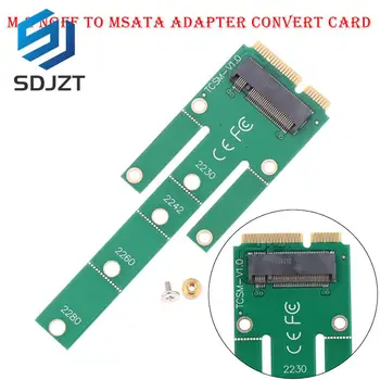 1PC M. 2 NGFF, Lai MSATA Adapteri Pārvērst Kartes SSD Solid-State Drive Valdes B TAUSTIŅU Protokola M. 2 NGFF, Lai Msata