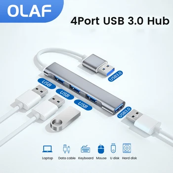 OLAF Tipa c Extender Hub USB 3.0 Hub dokstacija, USB C Kabeli, 4 in 1 Datoru Sadalītāja USB 3.0 OTG Adapteri smart tālruni