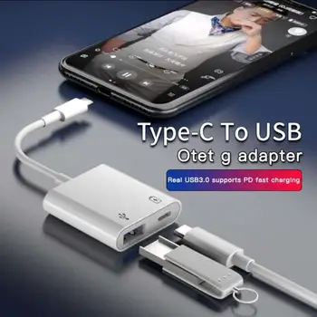 Tipa-C USB OTG Adapteri U-Disku, Peli, Klaviatūru Converter Fotokameras Adapteris Universālais Datoru Lādētājs, Kabeļi Konektori