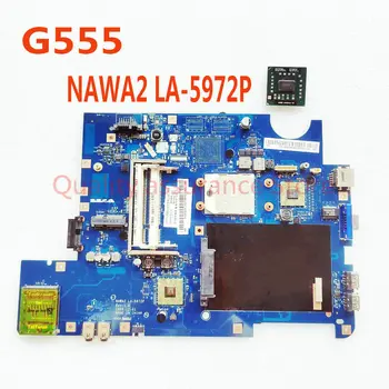LA-5972P Lenovo G555 Grāmatiņa G555 Klēpjdators Mātesplatē NAWA2 LA-5972P 100% pārbaudītas Labas